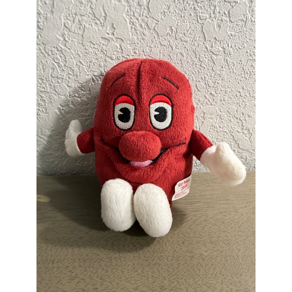 Hanover Foods Kid Bean Plush Mascot Red Kidney Bean 2006 Advertising Toy 8 Inch